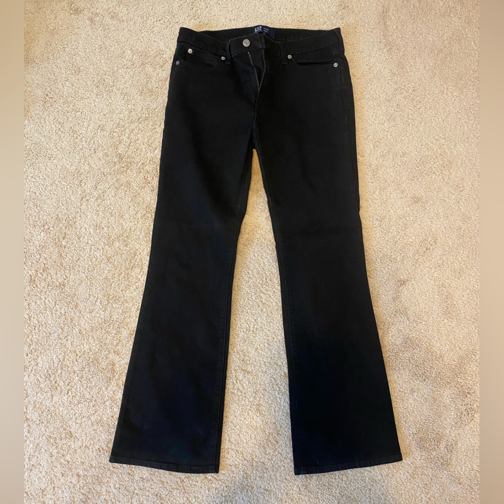 Black Denim Boot Cut Jeans
